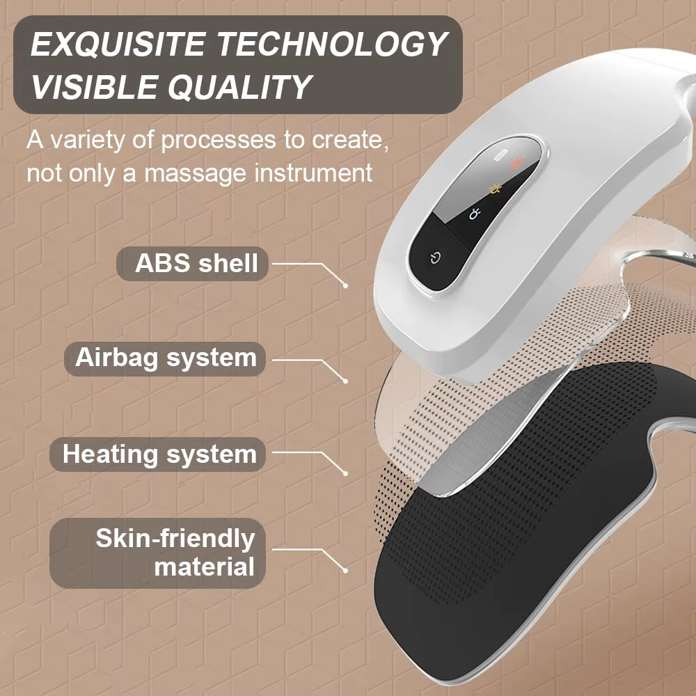 Appareil de massage des yeux Bluetooth Music Smart Care rechargeable avec chaleur
